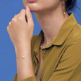 Pulsera Mabi Blet Single de Perlas en Oro Amarillo de 18 Kt