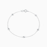 Pulsera Chatones Collection de Diamantes en Oro Blanco de 18 Kt