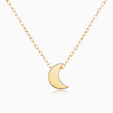 Gargantilha Joy Half Moon em ouro amarelo 18 K