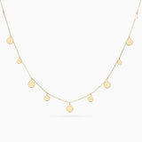 Gargantilla Discos en Oro Amarillo de 18 Kt