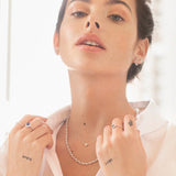 Gargantilha Rolo em ouro branco 18 kt