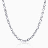 Gargantilha Rolo em ouro branco 18 kt