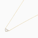 Gargantilla Petite Diamonds Heart en Oro Amarillo de 18 Kt
