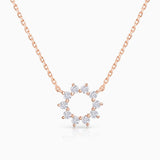Gargantilha Soleil Diamond em ouro rosa 18K