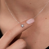 Hadar Wind Rose Necklace in 18k White Gold