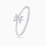Anel Mimosa Wind Rose em ouro branco 18 K