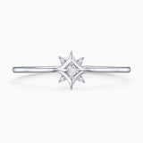 Anel Mimosa Wind Rose em ouro branco 18 K