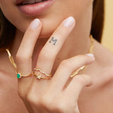 Anel Mimosa Wind Rose em ouro amarelo 18 K
