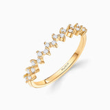 Anel de diamante Liv em ouro amarelo 18 K