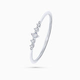 Valerie Diamond Ring in 18k White Gold