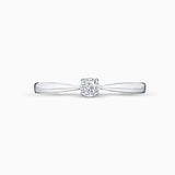 Solitario Always de Diamante 0,10 Cts. en Oro Blanco de 18 Kt
