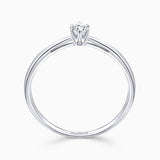 Always 0.10 ct Solitaire Diamond Ring in 18k White Gold