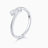 Sortija Paris & Helen de Diamantes 0,18 Cts. en Oro Blanco de 18 Kt