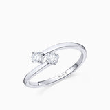Sortija Paris & Helen de Diamantes 0,25 Cts. en Oro Blanco de 18 Kt