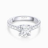 Solitario Ella de Diamantes 1,45 Cts. en Oro Blanco de 18 Kt