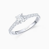 Ella 0.60 ct Solitaire Diamond Ring in 18k White Gold