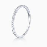Alina 0.15 ct Diamond Band Ring in 18k White Gold