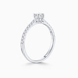 Solitario Odette de Diamantes 0,50 Cts. en Oro Blanco de 18 Kt