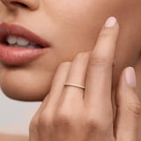 Sortija Alianza Alina de Diamantes 0,12 Cts. en Oro Amarillo de 18 Kt