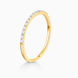 Sortija Alianza Alina de Diamantes 0,12 Cts. en Oro Amarillo de 18 Kt