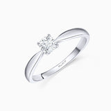 Solitario Claire de Diamante 0,25 Cts. en Oro Blanco de 18 Kt