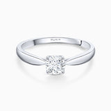 Solitario Claire de Diamante 0,50 Cts. en Oro Blanco de 18 Kt