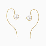 Brincos Love Pearls em ouro amarelo 18 K