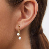 Pendientes Mabi Blet Drops de Perlas en Oro Amarillo de 18 Kt