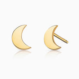 Pendientes Joy Media Luna en Oro Amarillo de 18 Kt
