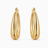 Brincos Duomo Thin em ouro amarelo 18 K