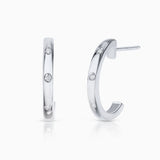 Allied Diamond Earrings in 18k White Gold