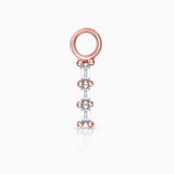 Charm para Pendiente de Aro Trex de Diamantes en Oro Rosa de 18 Kt