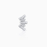 Brinco Piercing Isabelle Diamond em Ouro Branco 18K