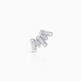 Brinco Piercing Isabelle Diamond em Ouro Branco 18K