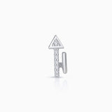 Brinco Lurte Diamond Piercing em ouro branco 18 K