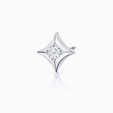Hadar Wind Rose Piercing Earring in 18k White Gold