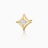 Hadar Wind Rose Piercing Earring in 18k Yellow Gold