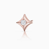 Hadar Wind Rose Piercing Earring in 18k Rose Gold