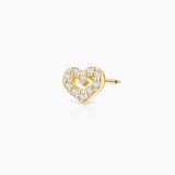 Pendiente Piercing Cheri de Diamantes en Oro Amarillo de 18 Kt