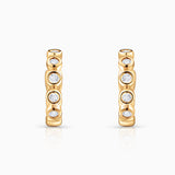 Brincos de argola Origine Diamond em ouro amarelo 18K