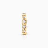 Origine Diamond Hoop Earring in 18k Yellow Gold