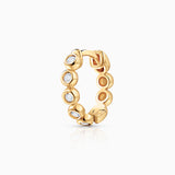 Origine Diamond Hoop Earring in 18k Yellow Gold