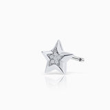 Pendiente Piercing Seren de Diamantes en Oro Blanco de 18 Kt