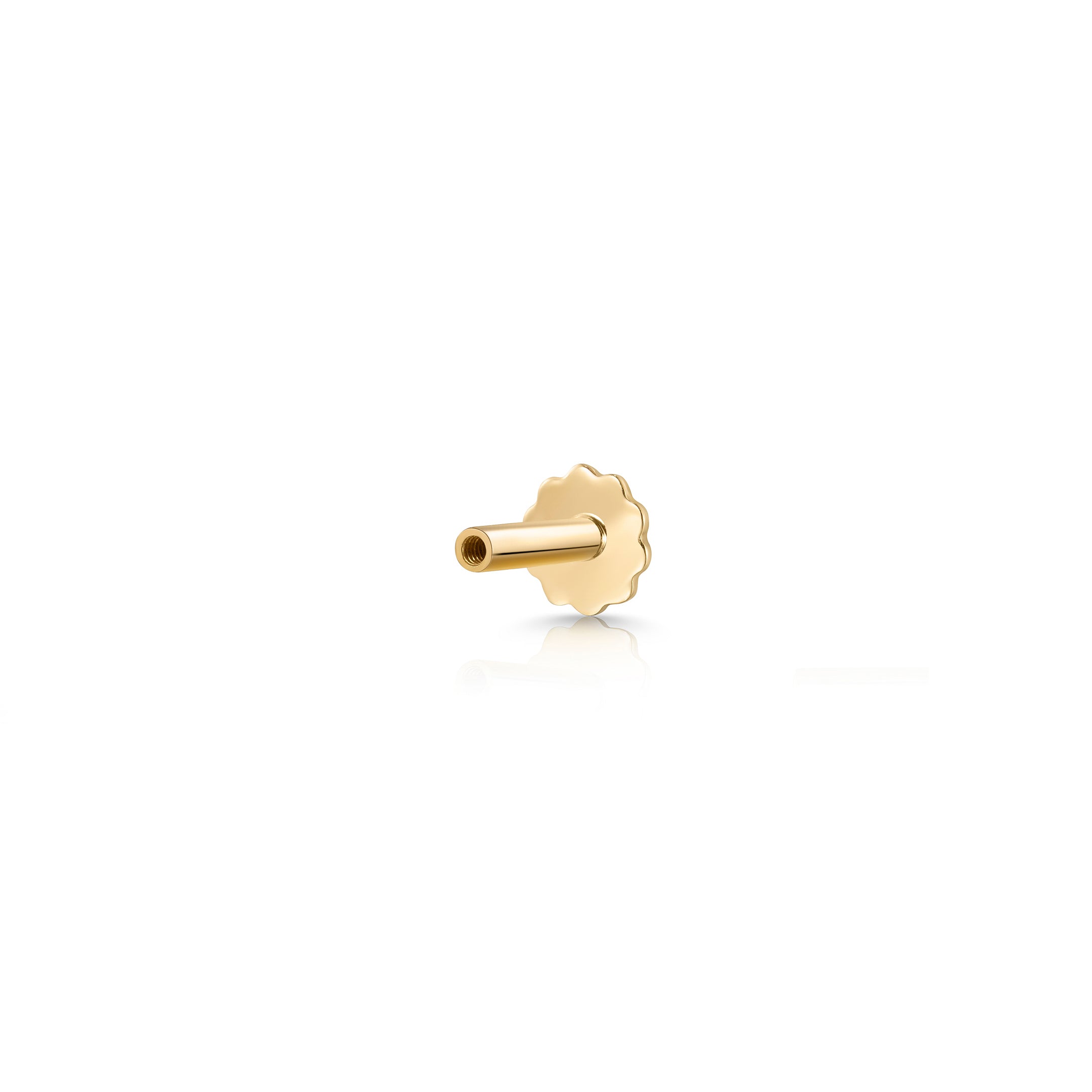 Tuerca Tragus Mumit en Oro Amarillo de 18 Kt