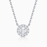 Ariadne Diamond Necklace in 18k White Gold