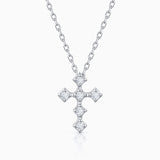 Gargantilha Crux Diamond em ouro branco 18K
