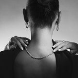 Willow Diamond Necklace in 18k White Gold