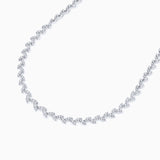 Willow Diamond Necklace in 18k White Gold