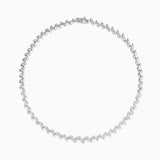 Willow Diamond Necklace in 18k White Gold