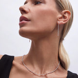 Blanche Diamond Earrings in 18k White Gold